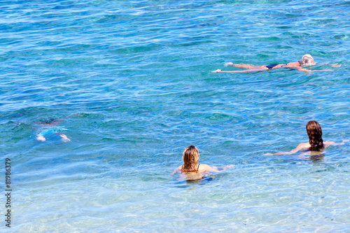 Fotografía baignade, lagon de Saint-Leu, île de la Réunion