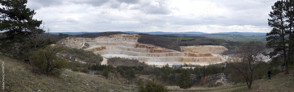 Limestone mine, Koneprusy, Czech republic