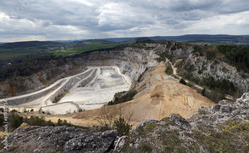 Limestone mine, Koneprusy, Czech republic