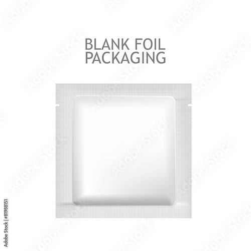 Mockup Blank Foil Packaging.