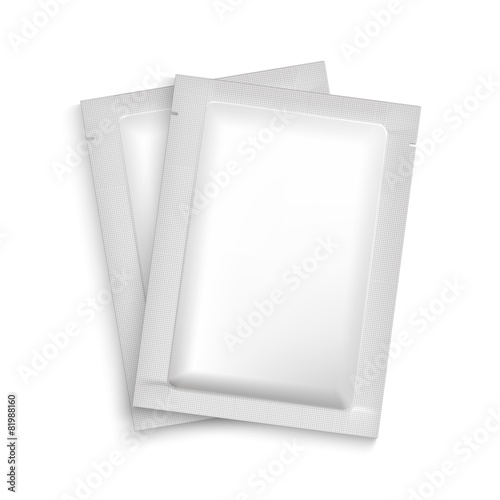 Mockup Blank Foil Packaging.