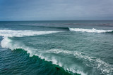 Waves in the Pacific Ocean, in Santa Cruz, California.