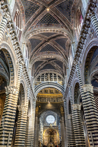 Santa Maria Assunta Cathedral interiors in Siena