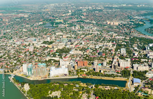 City of Krasnodar, top view