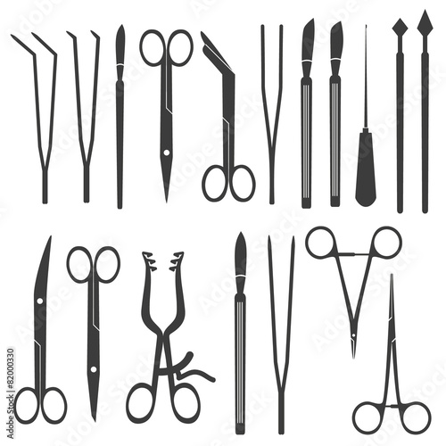 surgical istruments and tools for surgery eps10