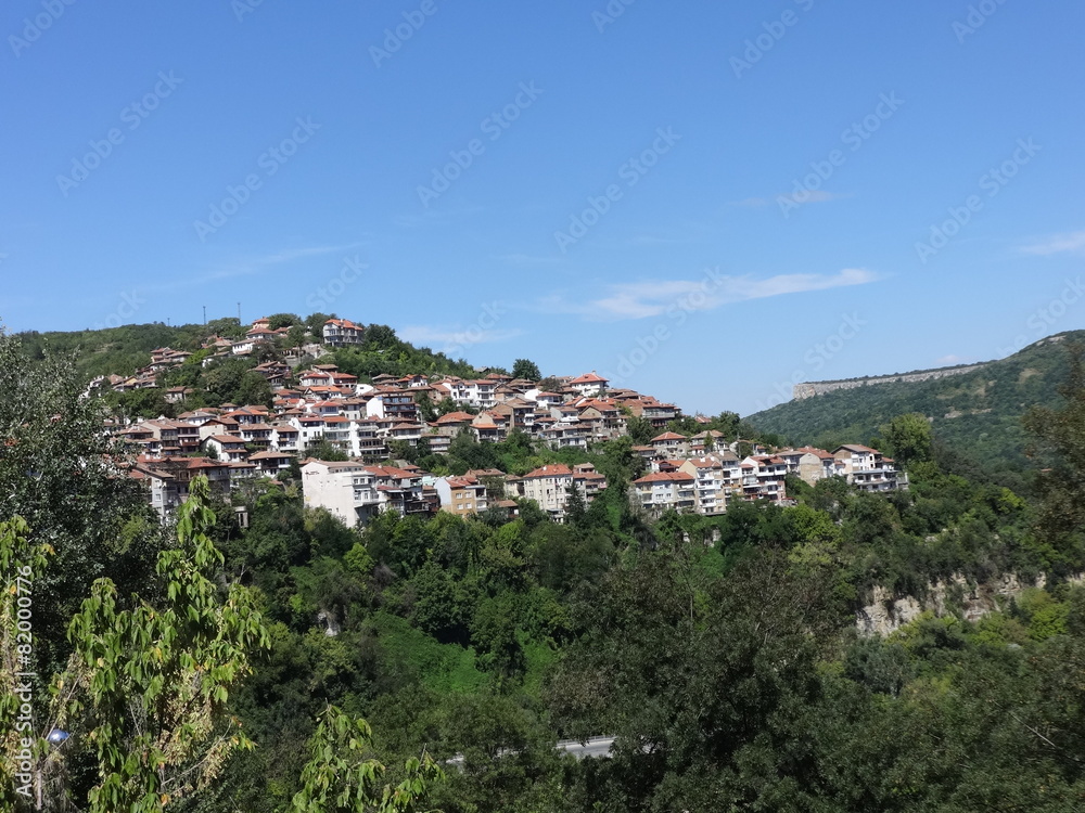 Bulgarian City Veliko Tarnovo View from Above
