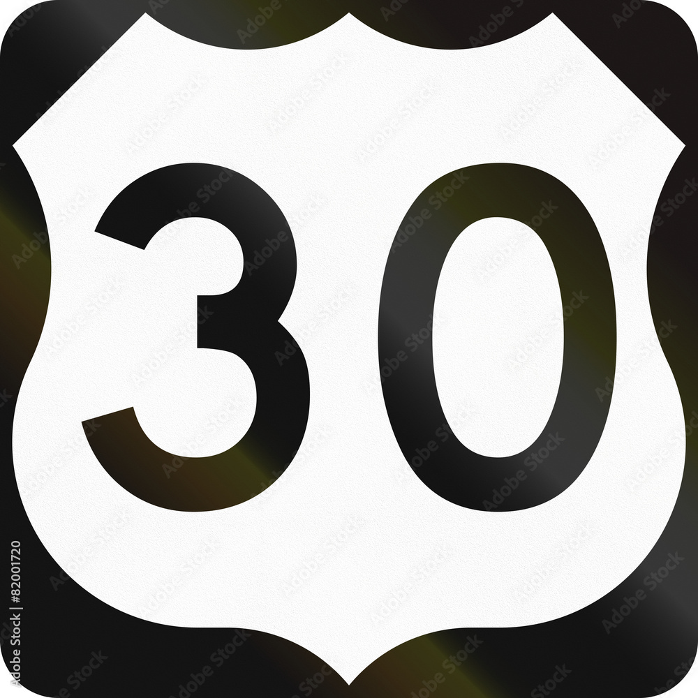 US route shield with road number US route shield with road number