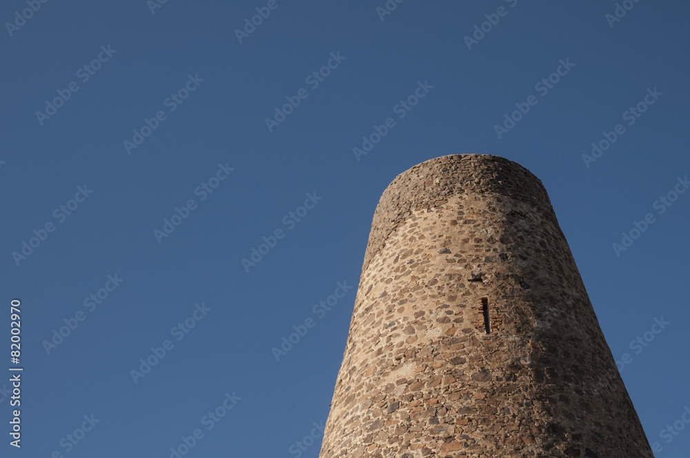 Torre vigía de la Vela Blanca en Cabo de Gata
