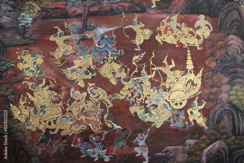 Temple of the Emerald Buddha painting