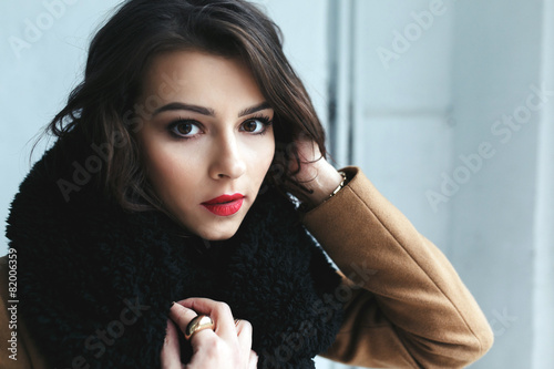 Photo of girl with studiol light photo