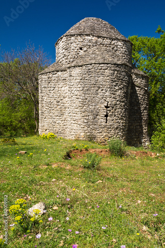 croatian small chapel on the island of Krk photo