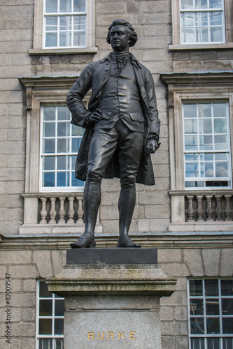 Edmund Burke Statue Trinity College Dublin photo