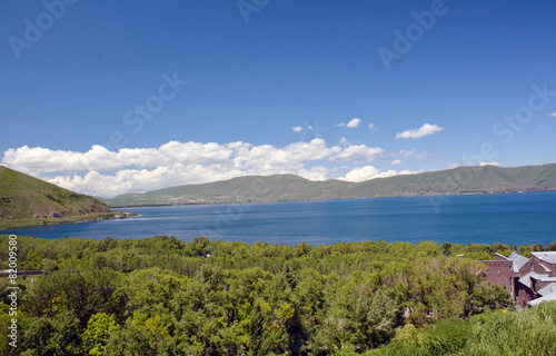 Fototapeta Naklejka Na Ścianę i Meble -  view on Sevan lake, in summer