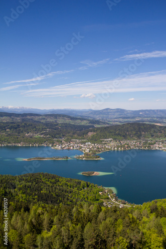 View From Observation Tower Pyramidenkogel To Lake Woerth