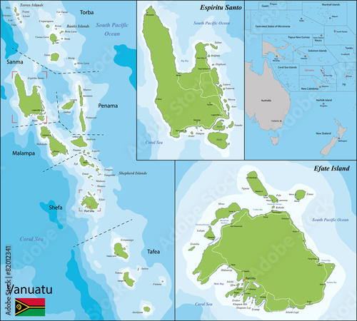 Vanuatu map