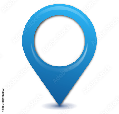 marqueur géolocalisation bleu