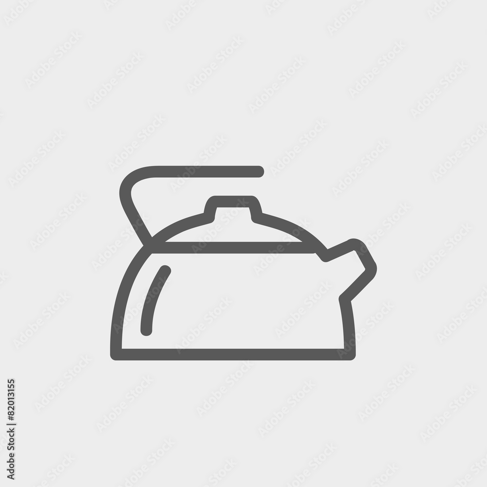 Kettle thin line icon Kettle thin line icon