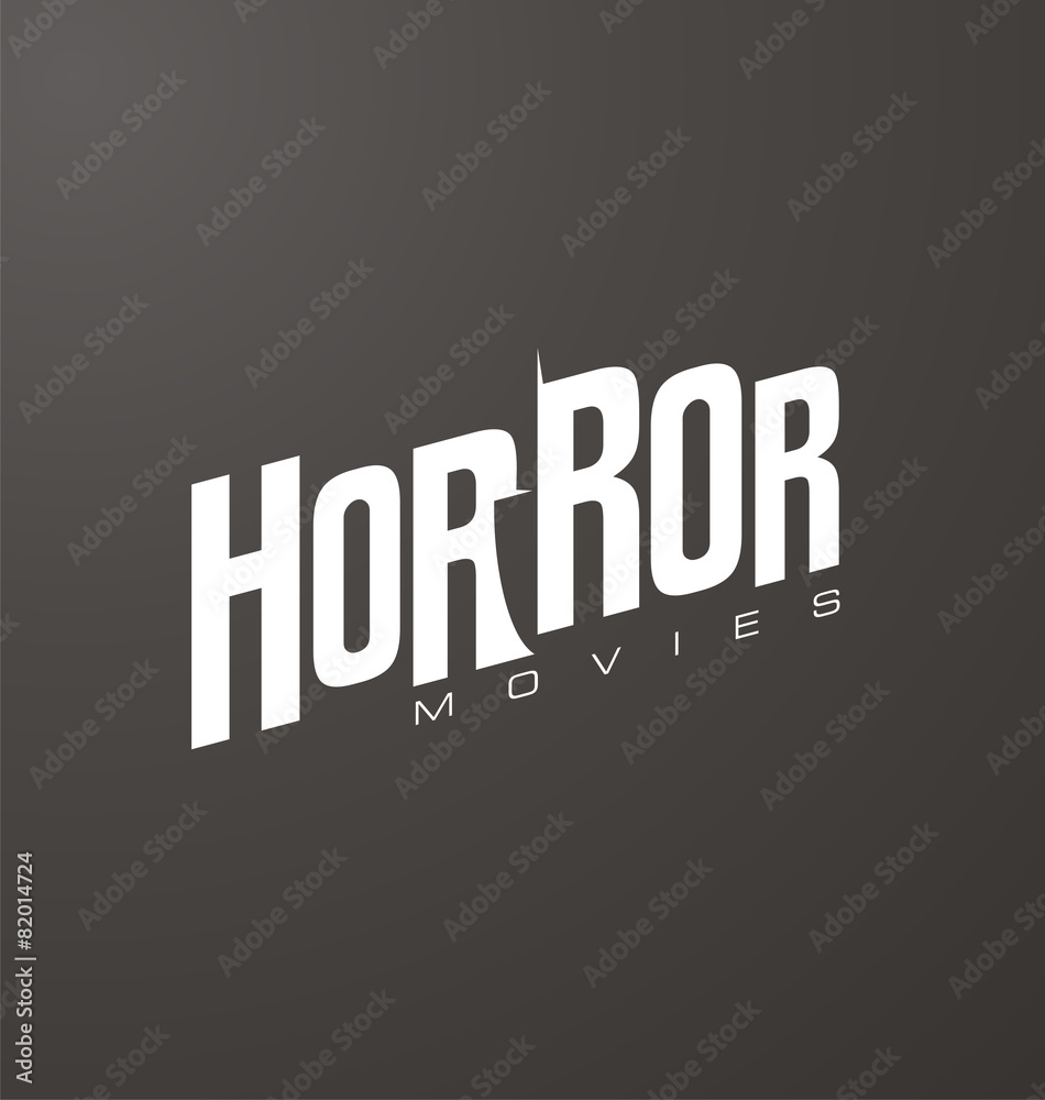 Fototapeta premium Creative and unique typography for horror movies