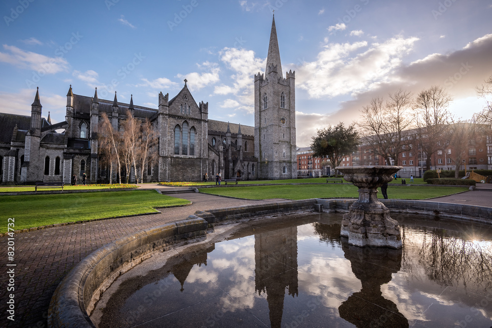 St Patrick's Church Dublin - obrazy, fototapety, plakaty 