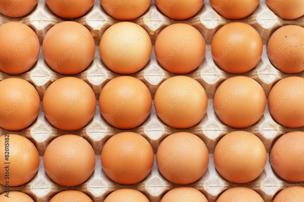 Fresh raw eggs used as background