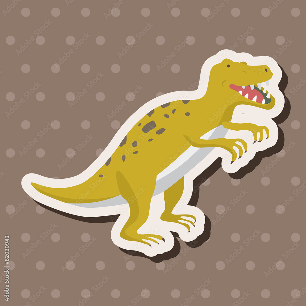 Fototapeta premium dinosaur cartoon theme elements vector,eps