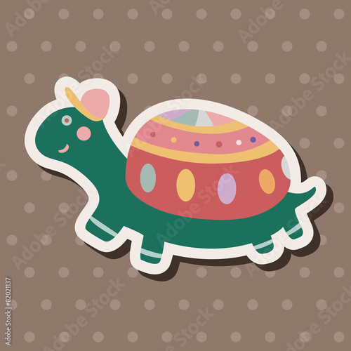 animal turtle cartoon theme elements vector eps
