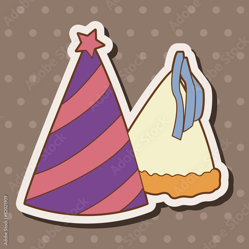 birthday hat theme elements vector,eps