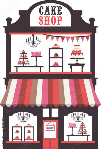 Vintage Victorian Cake Shopfront