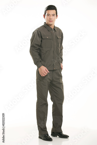 Wear different clothing engineering staff