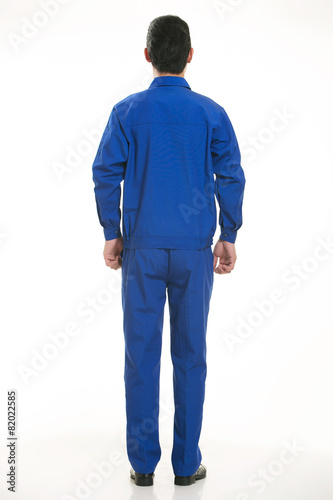 The young engineer various occupation clothing standing in front