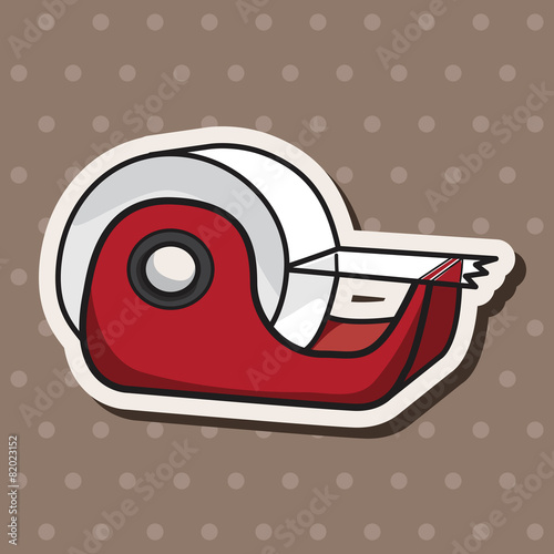 stationary tape dispenser theme elements vector,eps