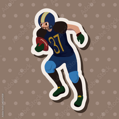 football player theme elements vector,eps