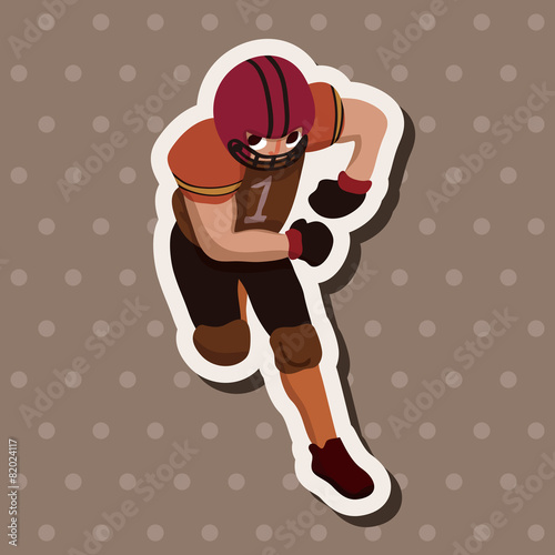 football player theme elements vector,eps