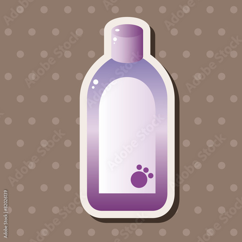 Pet shampoo theme elements vector,eps10