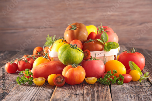 assortment of fresh tomato