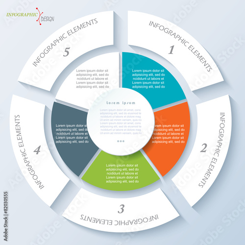 Modern template for business project or presentation