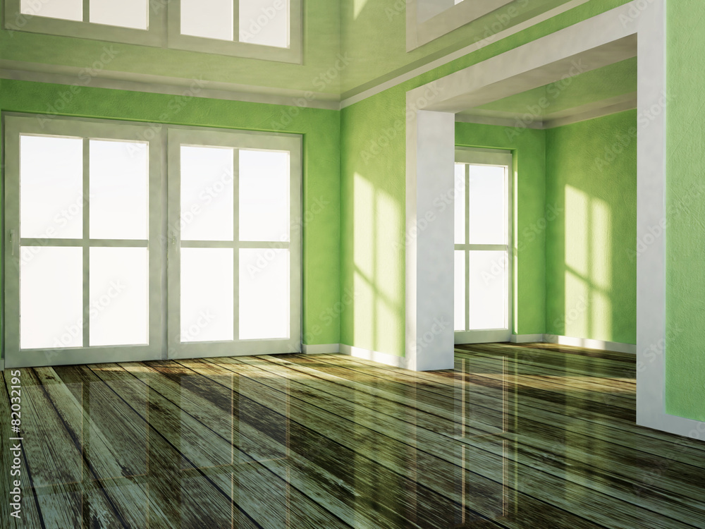 Fototapeta premium empty room wiht a doorway