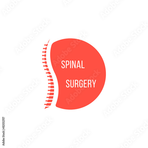 red spinal surgery icon