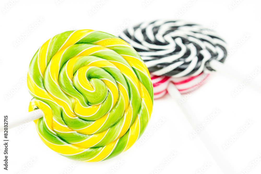 Abstract background made of multicolor lollipops
