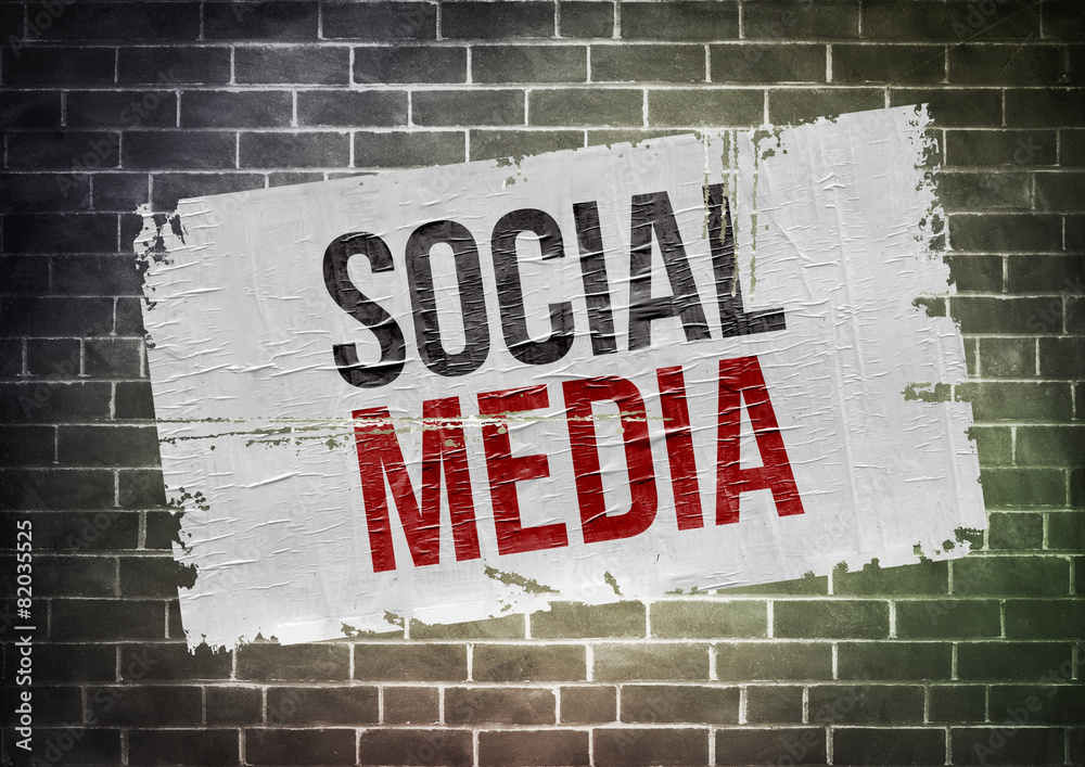 Fototapeta premium social media - poster concept