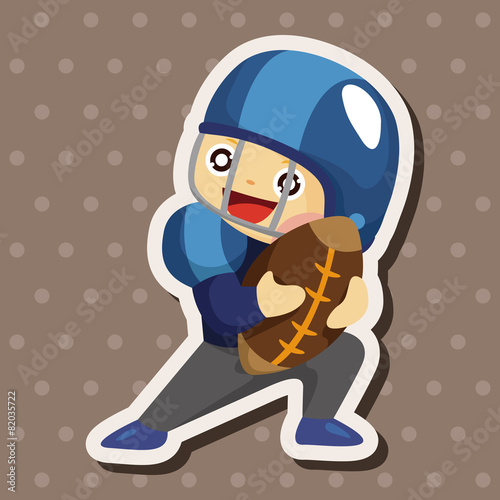 football player theme elements