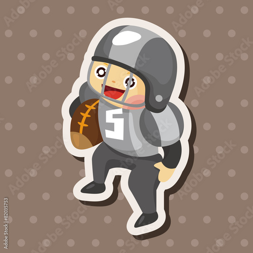 football player theme elements