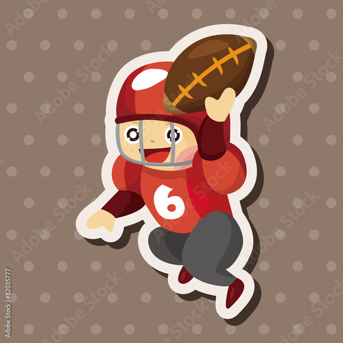 football player theme elements