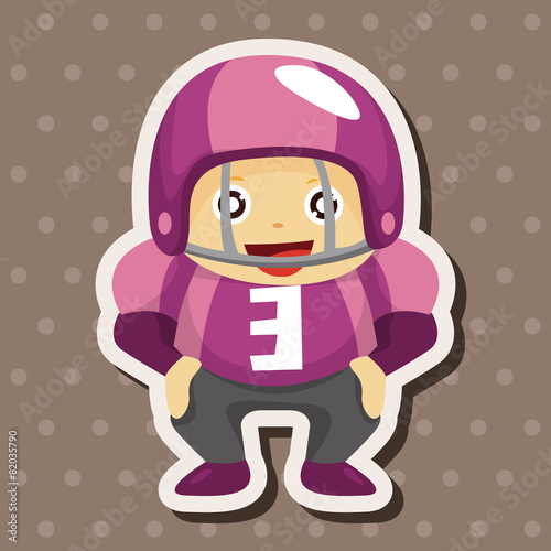 football player theme elements