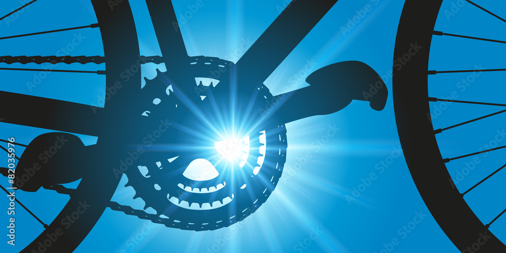 Naklejka premium VELO Pédalier