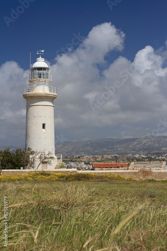 Great Lighthouse in Paphos  Cyprus in the spring