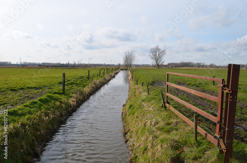 small river in countryside  Belgium