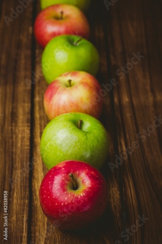 Fresh colorful apples