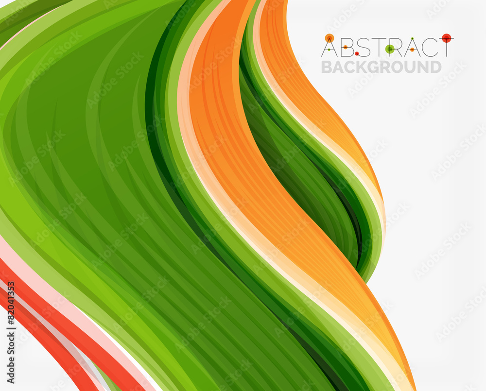 Fototapeta premium Abstract realistic solid wave background