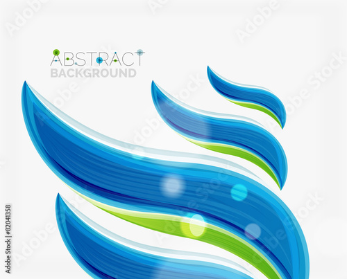 Abstract realistic solid wave background